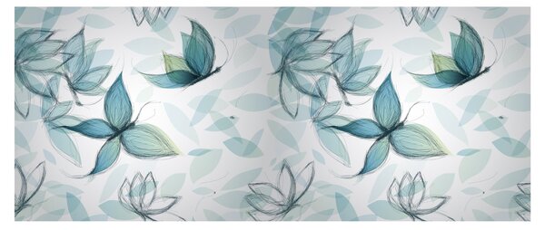 Obraz - Modré motýliky (120x50 cm)