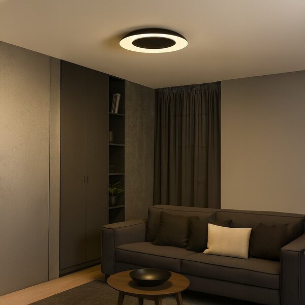 Stropné LED svietidlo Piattino, 1x LED 30w, 3000-6000k, b/w
