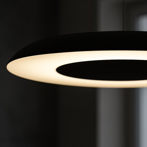 Závesné LED svietidlo Piattino, 1x LED 30w, 3000-6000k, b/w