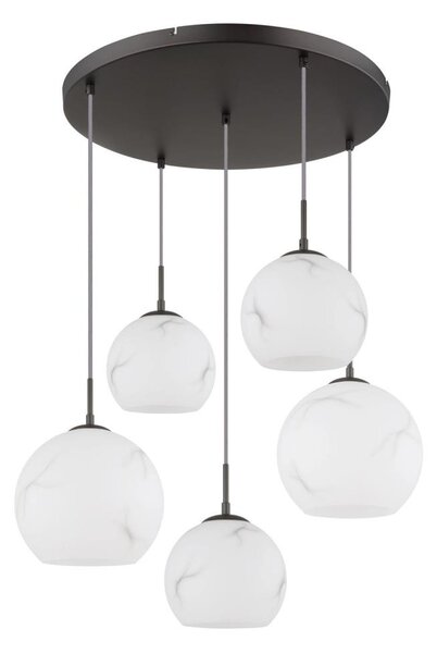 Globo 15999M-5HR - Závesné svietidlo na lanku RAGUSA 5xE27/60W/230V pr. 75 cm
