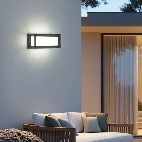 Brilagi - Vonkajšie nástenné svietidlo PARKER 1xE27/60W/230V antracit IP44