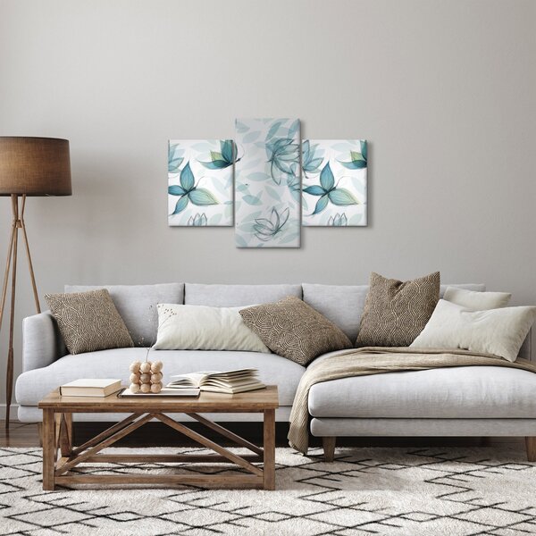 Obraz - Modré motýliky (90x60 cm)