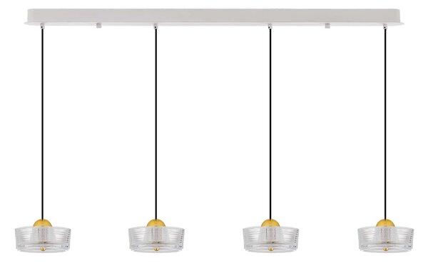 LED platinum zlaté moderné svietidlo Keros