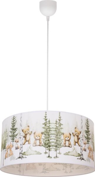 Detský luster KIDS ROOM 1xE27/60W/230V, priemer 40 cm, motív zvieratiek