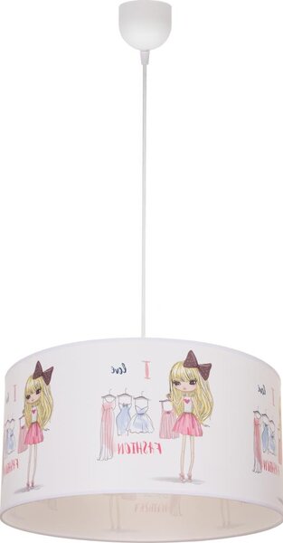 Detský luster GIRLS VIBES 1xE27/60W/230V priemer 40 cm Milujem módu