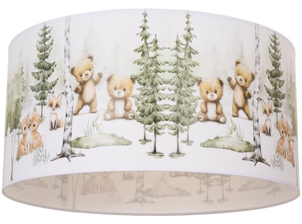 Detské stropné svietidlo KIDS ROOM 1xE27/60W/230V priemer 40 cm zvieratká