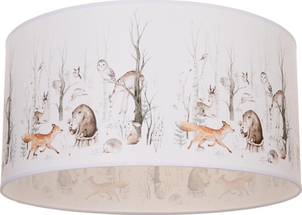 Detské stropné svietidlo KIDS ROOM 1xE27/60W/230V, pr. 40 cm, motív zvieratiek