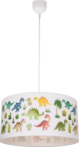 Detský luster KIDS ROOM 1xE27/60W/230V, priemer 40 cm, dinosaurus