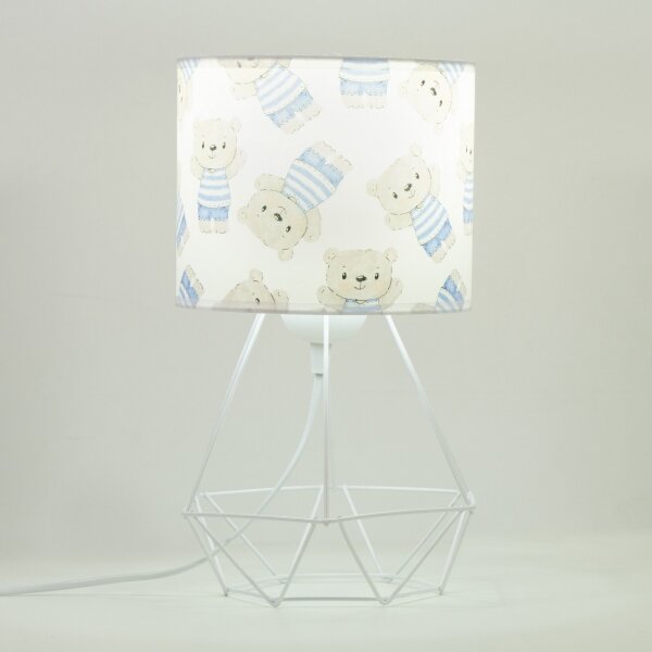 Detská stolná lampa KIDS ROOM 1xE27/60W/230V, priemer 18 cm, medvedík