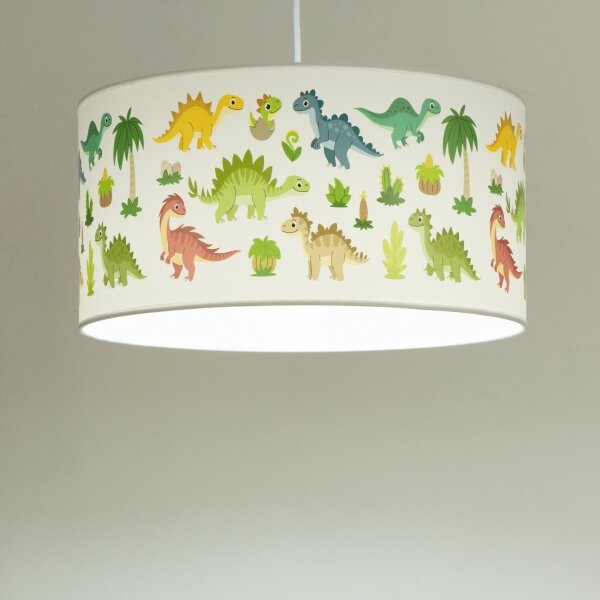 Detský luster KIDS ROOM 1xE27/60W/230V, priemer 40 cm, dinosaurus