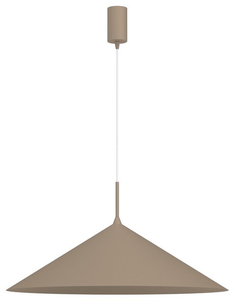 Závesné svietidlo Capital, 1x tmavobéžové kovové tienidlo, (fi 60cm), be