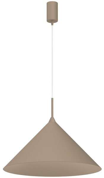 Závesné svietidlo Capital, 1x tmavobéžové kovové tienidlo, (fi 46cm), be