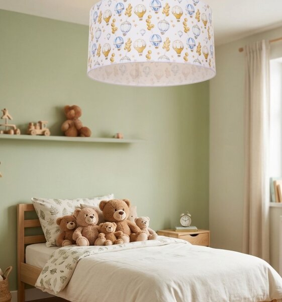 Detské stropné svietidlo KIDS ROOM 1xE27/60W/230V, priemer 40 cm, s motívom balónikov