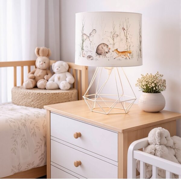 Detská stolná lampa KIDS ROOM 1xE27/60W/230V, priemer 18 cm, zvieratká