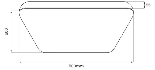 Stropné LED svietidlo Nemo, 1x LED 36w, 4000k, ch