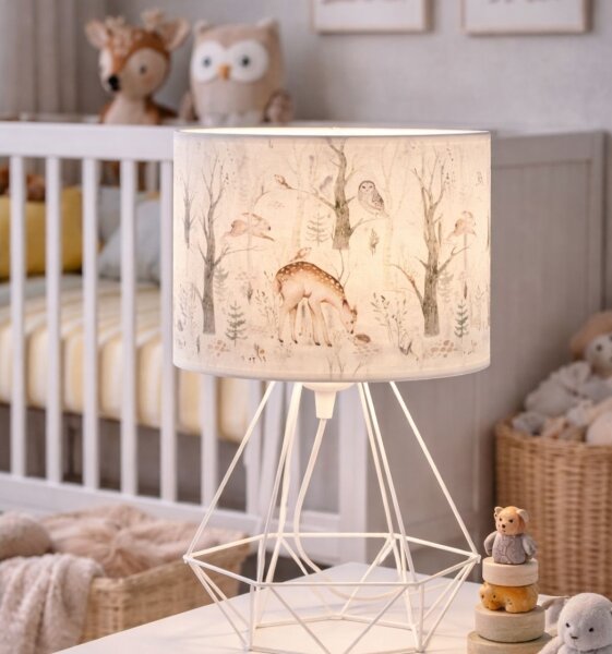 Detská stolná lampa KIDS ROOM 1xE27/60W/230V pr. 18 cm zvieratká