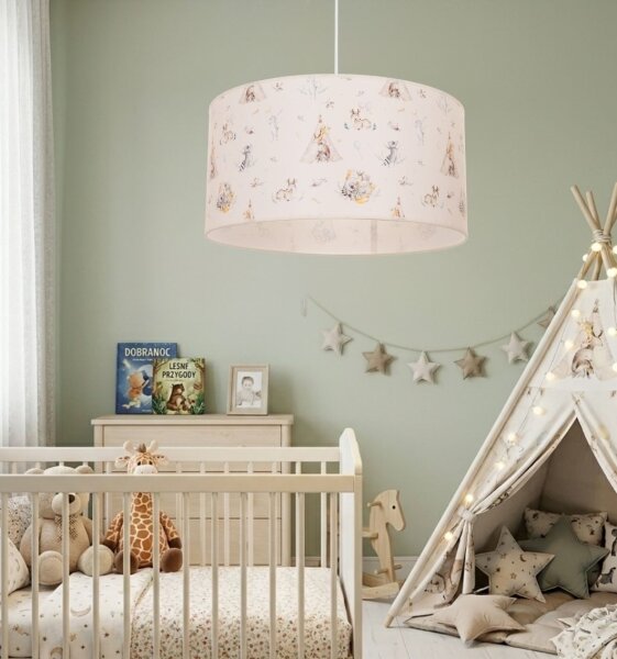 Detský luster KIDS ROOM 1xE27/60W/230V pr. 40 cm zvieratká