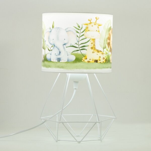 Detská stolná lampa KIDS ROOM 1xE27/60W/230V pr. 18 cm džungľa