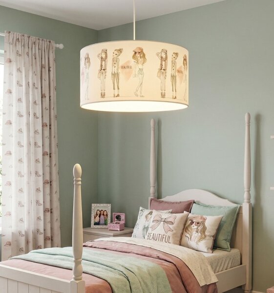 Detský luster GIRLS VIBES 1xE27/60W/230V priemer 40 cm pre dievčatá