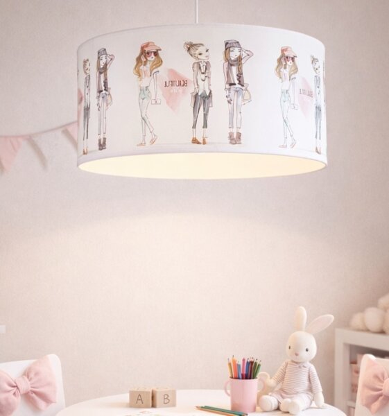 Detský luster GIRLS VIBES 1xE27/60W/230V priemer 40 cm pre dievčatá