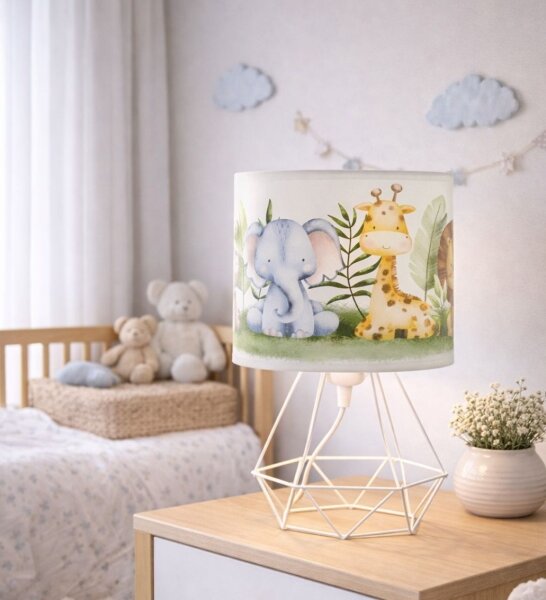 Detská stolná lampa KIDS ROOM 1xE27/60W/230V pr. 18 cm džungľa