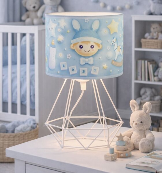 Detská stolná lampa KIDS ROOM 1xE27/60W/230V pr. 18 cm kozmonaut