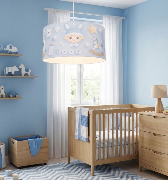 Detský luster KIDS ROOM 1xE27/60W/230V, priemer 40 cm, kozmonaut