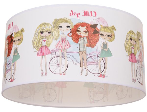 Detské stropné svietidlo GIRLS VIBES 1xE27/60W/230V pr. 40 cm pre dievčatá