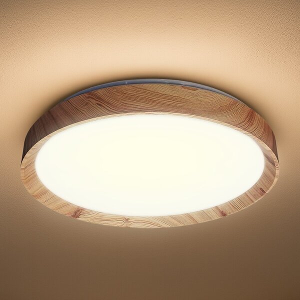 Stropné LED svietidlo Orinoko, 1x LED 36w, 4000k, imitácia dreva