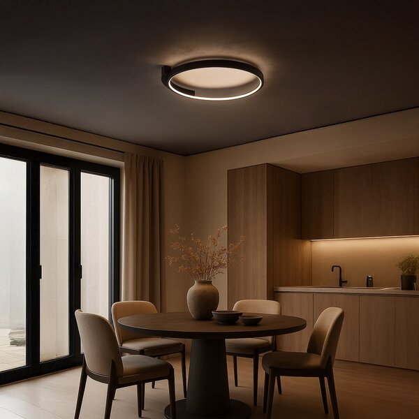 Stropné LED svietidlo Luna, 1x LED 18w, 4000k, b