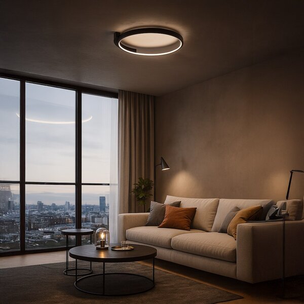 Stropné LED svietidlo Luna, 1x LED 18w, 4000k, b