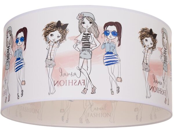 Detské stropné svietidlo GIRLS VIBES 1xE27/60W/230V pr. 40 cm pre dievčatá