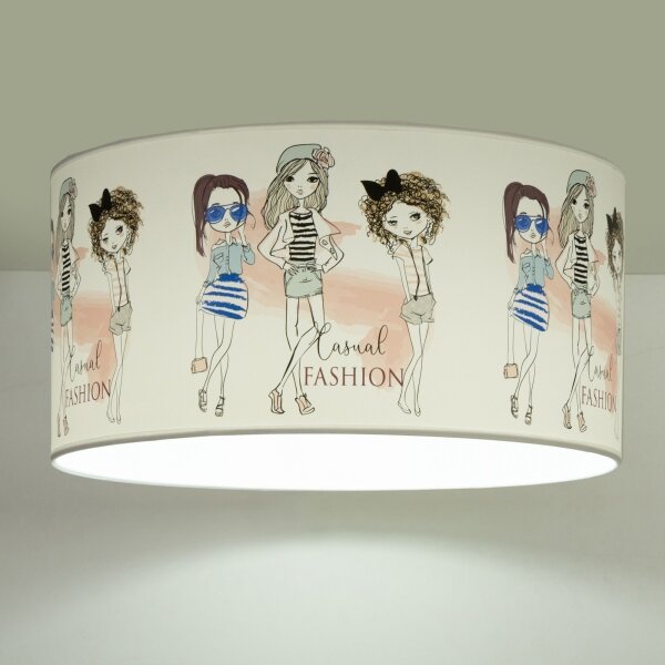 Detské stropné svietidlo GIRLS VIBES 1xE27/60W/230V pr. 40 cm pre dievčatá