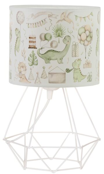 Detská stolná lampa KIDS ROOM 1xE27/60W/230V pr. 18 cm dinosaurus