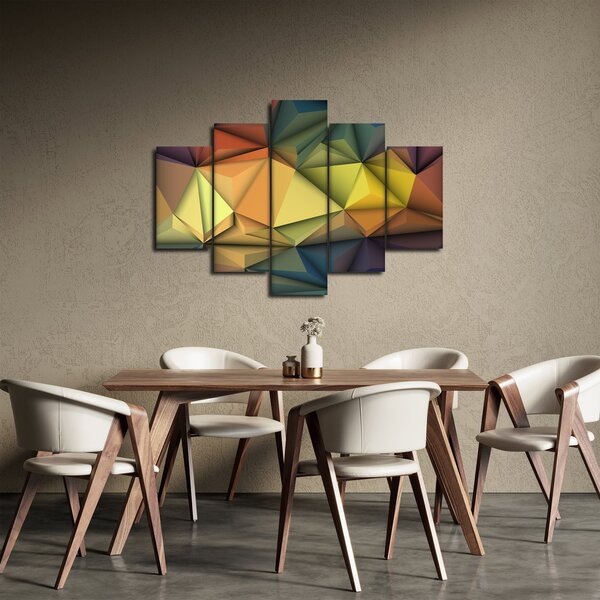 Obraz - Polygonálna 3D abstrakcia (150x105 cm)