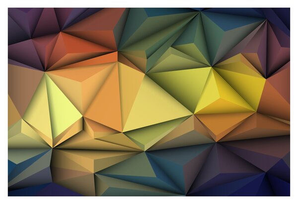 Obraz - Polygonálna 3D abstrakcia (90x60 cm)