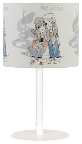 Detská stolná lampa GIRLS VIBES 1xE27/60W/230V pr. 18 cm Paris