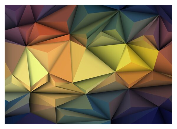 Obraz - Polygonálna 3D abstrakcia (70x50 cm)