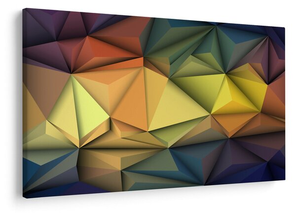 Obraz - Polygonálna 3D abstrakcia (90x60 cm)