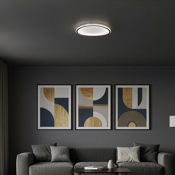 Stropné LED svietidlo Cali Round, 1x LED 30w, 4000k, b