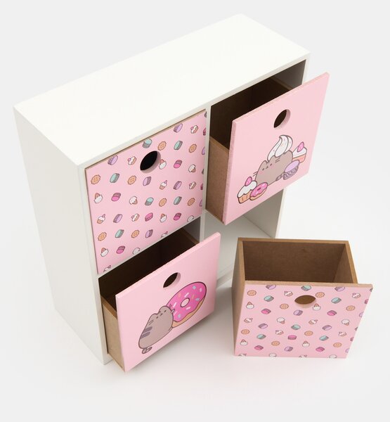 Sinsay - Detská skrinka so zásuvkami Pusheen - pastelová ružová