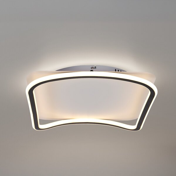 Stropné LED svietidlo Cali Square, 1x LED 30w, 4000k, b