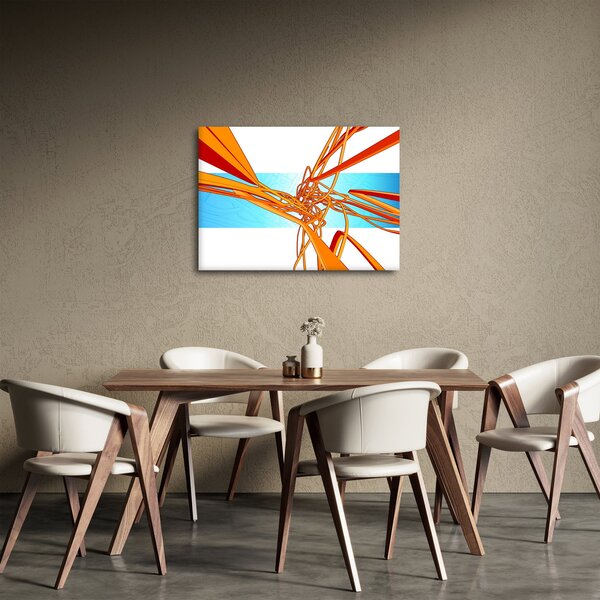 Obraz - Prepletené čiary, abstrakcie (70x50 cm)