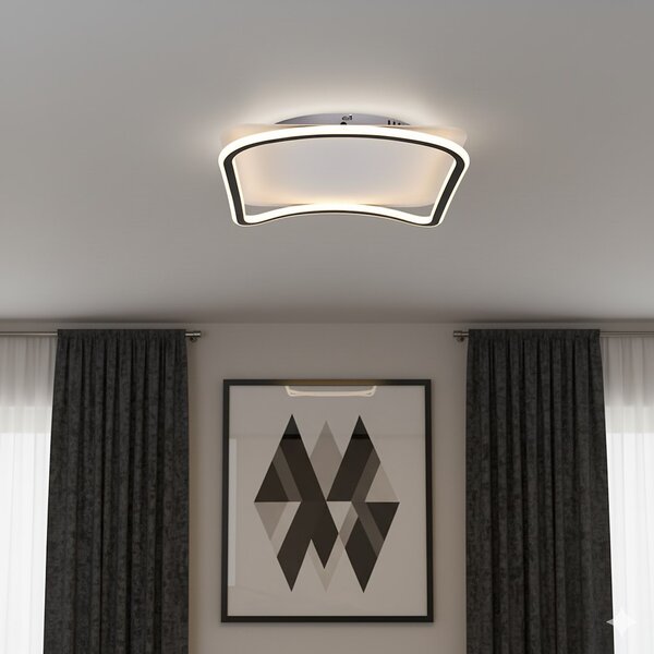 Stropné LED svietidlo Cali Square, 1x LED 30w, 4000k, b