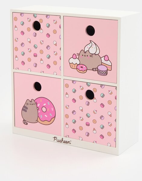 Sinsay - Detská skrinka so zásuvkami Pusheen - pastelová ružová