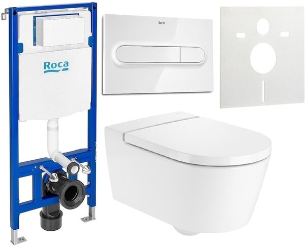 Set WC misa Roca Inspira A346527S00, podomietková konštrukcia Roca Duplo A890070020, A80152200B, A890195000, A890063000