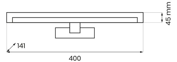 Nástenné LED svietidlo Mirore, 1x LED 8w, 4000k, (fi 40cm), w