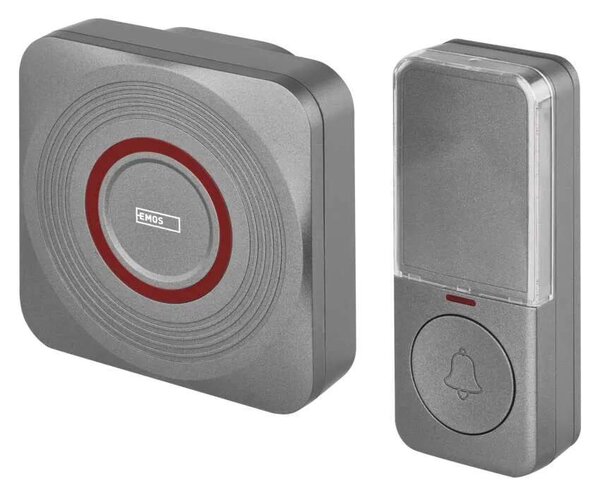 GoSmart Domový bezdrôtový zvonček do zásuvky s WiFi, šedý (P5735SS)