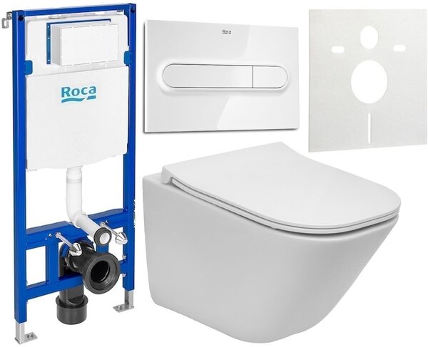 Set WC misa Roca Gap A34647AS00, podomietková konštrukcia Roca Duplo A890070020, A80173200B, A890195000, A890063000