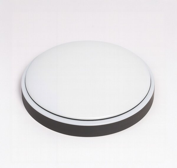 Stropné svietidlo Liria, 1x biele plastové tienidlo, (fi 26cm), b